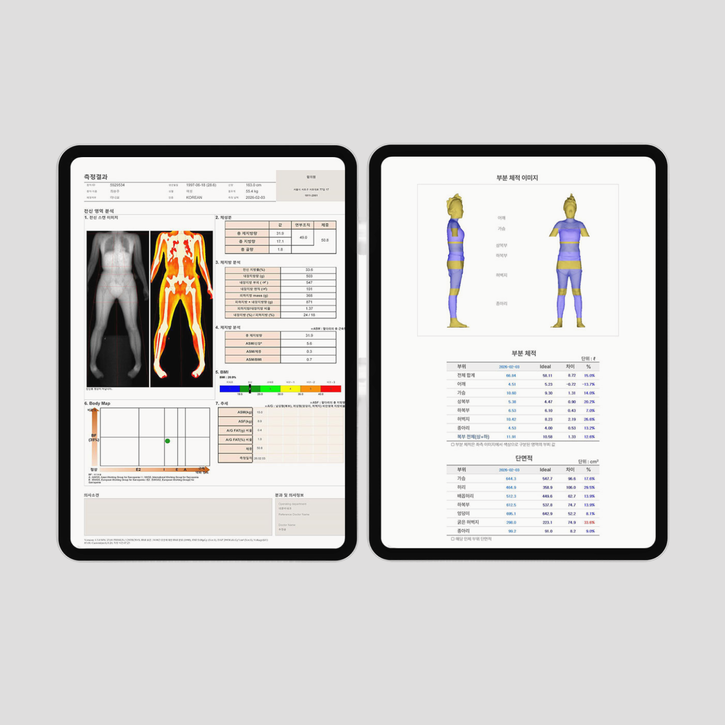 다각도 정밀 검진을 통한 대사 지표 수치화